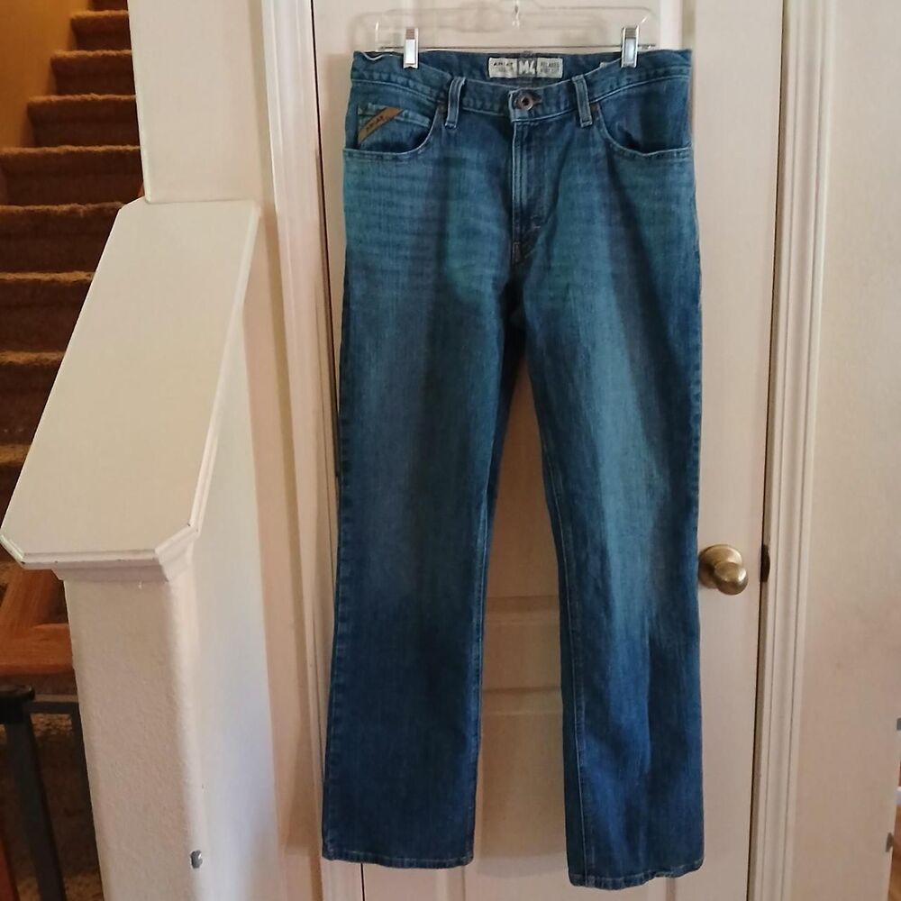 Ariat M4 Legacy stretch relaxed fit boot cut jeans medium wash denim 34x34